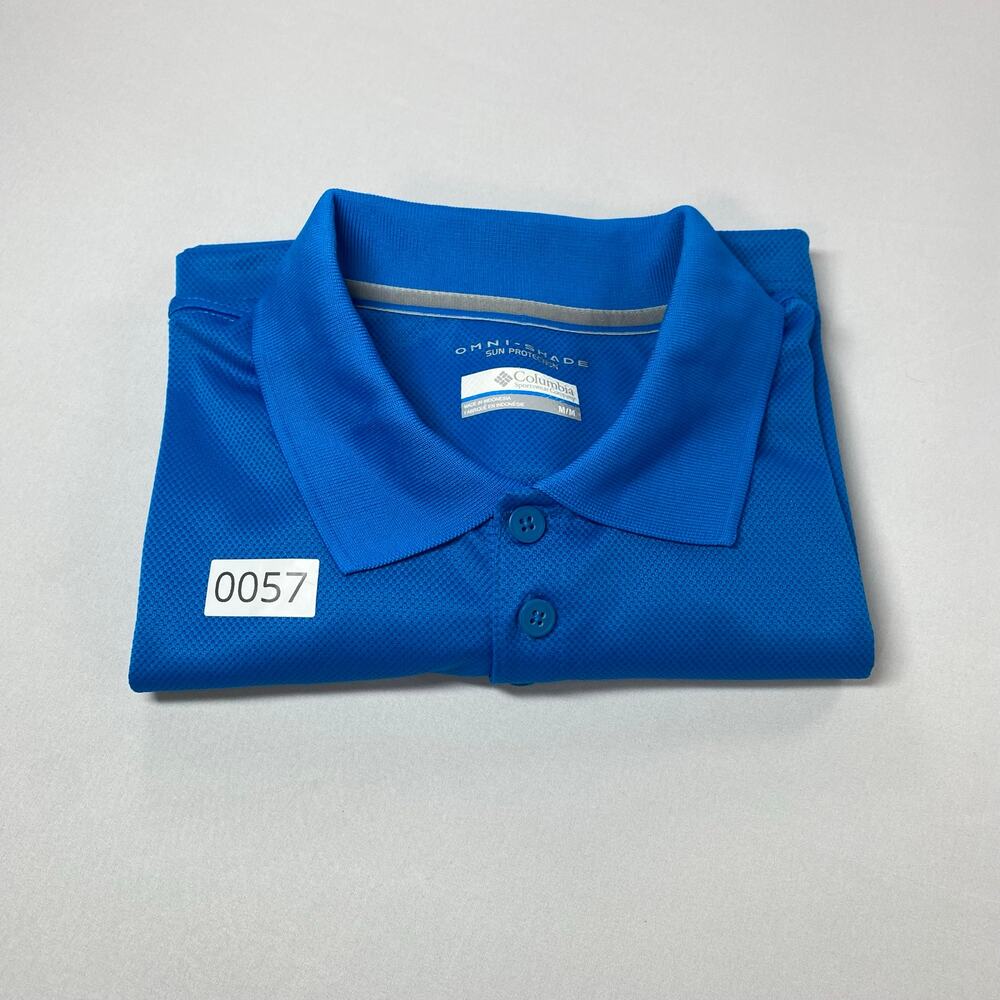 Columbia Omni‑Shade Polo Men’s M Blue – Performance Sun Protection - Picture 7 of 7